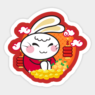 Lucky New Year Rabbit Sticker